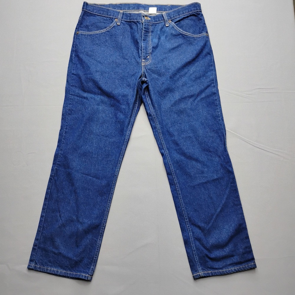 Brittania Mens Straight Leg Relaxed Fit Blue Denim Jeans 40x30 Cotton Vintage